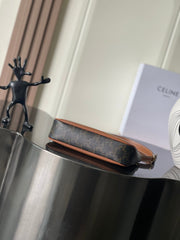 Celine Shoulder Bag In Triomphe Canvas And Calfskin