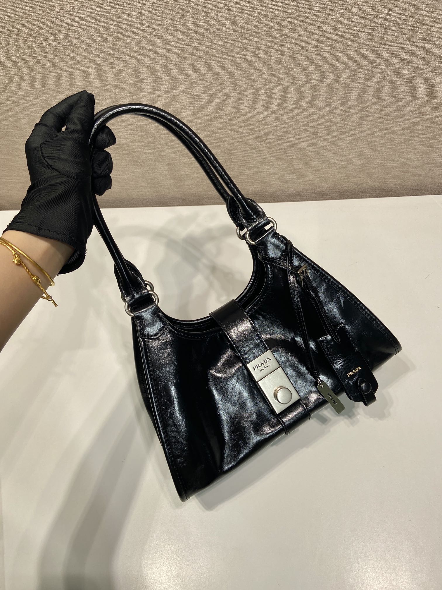 Prada Small Leather Tote Bag