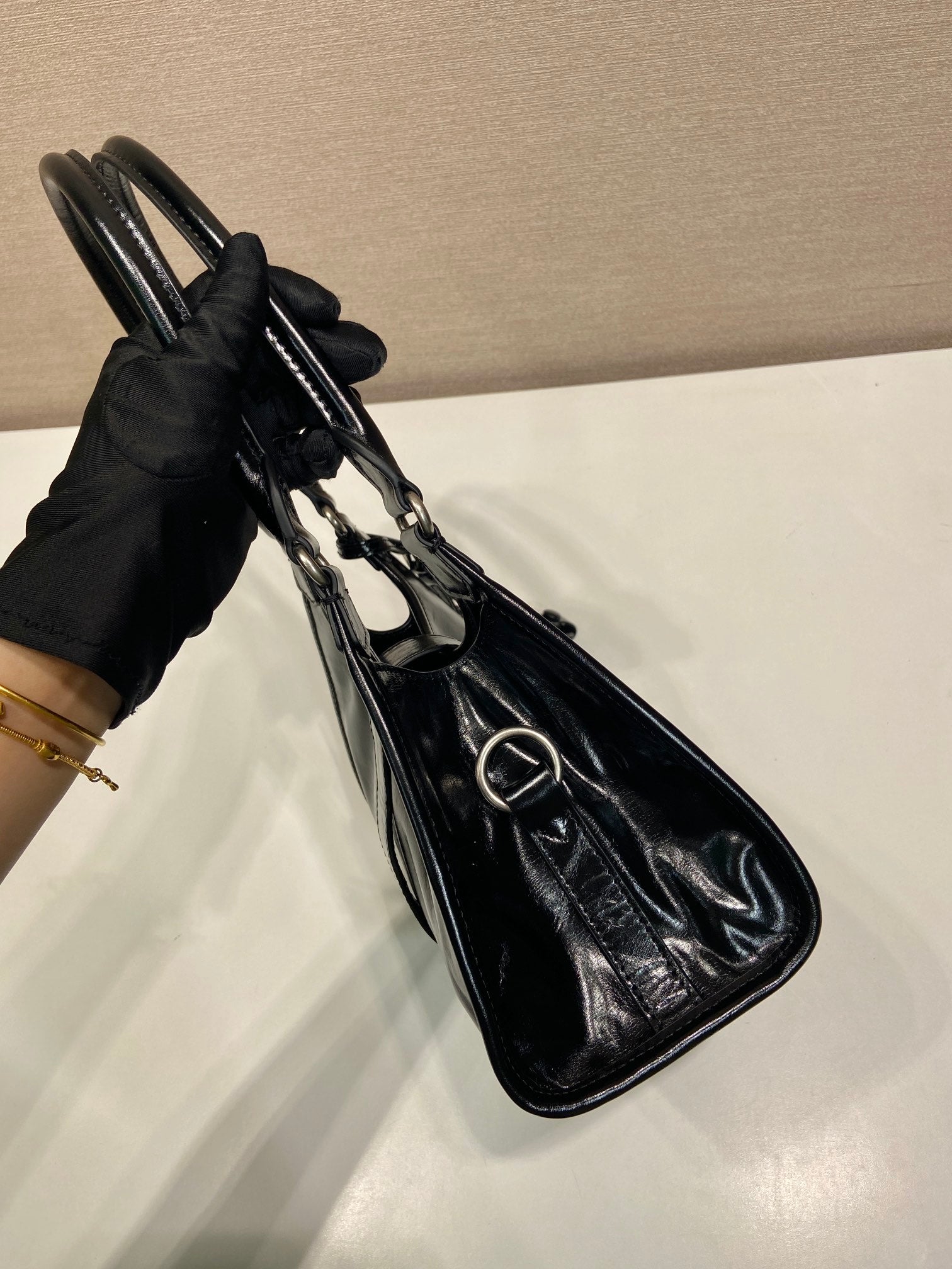 Prada Small Leather Tote Bag