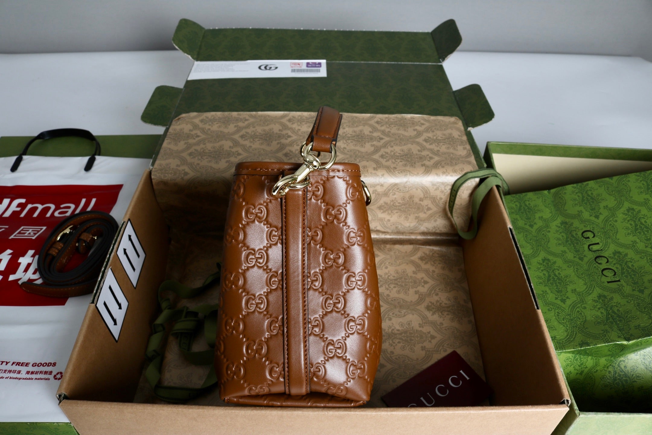 Gucci Emblem Small Bucket Bag