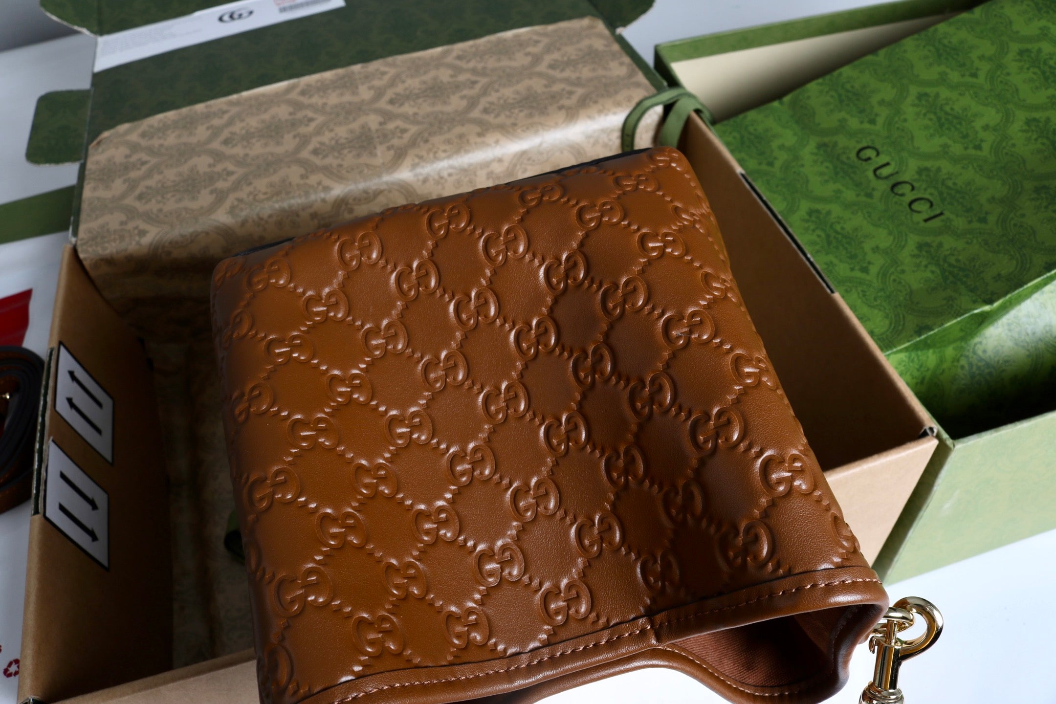 Gucci Emblem Small Bucket Bag