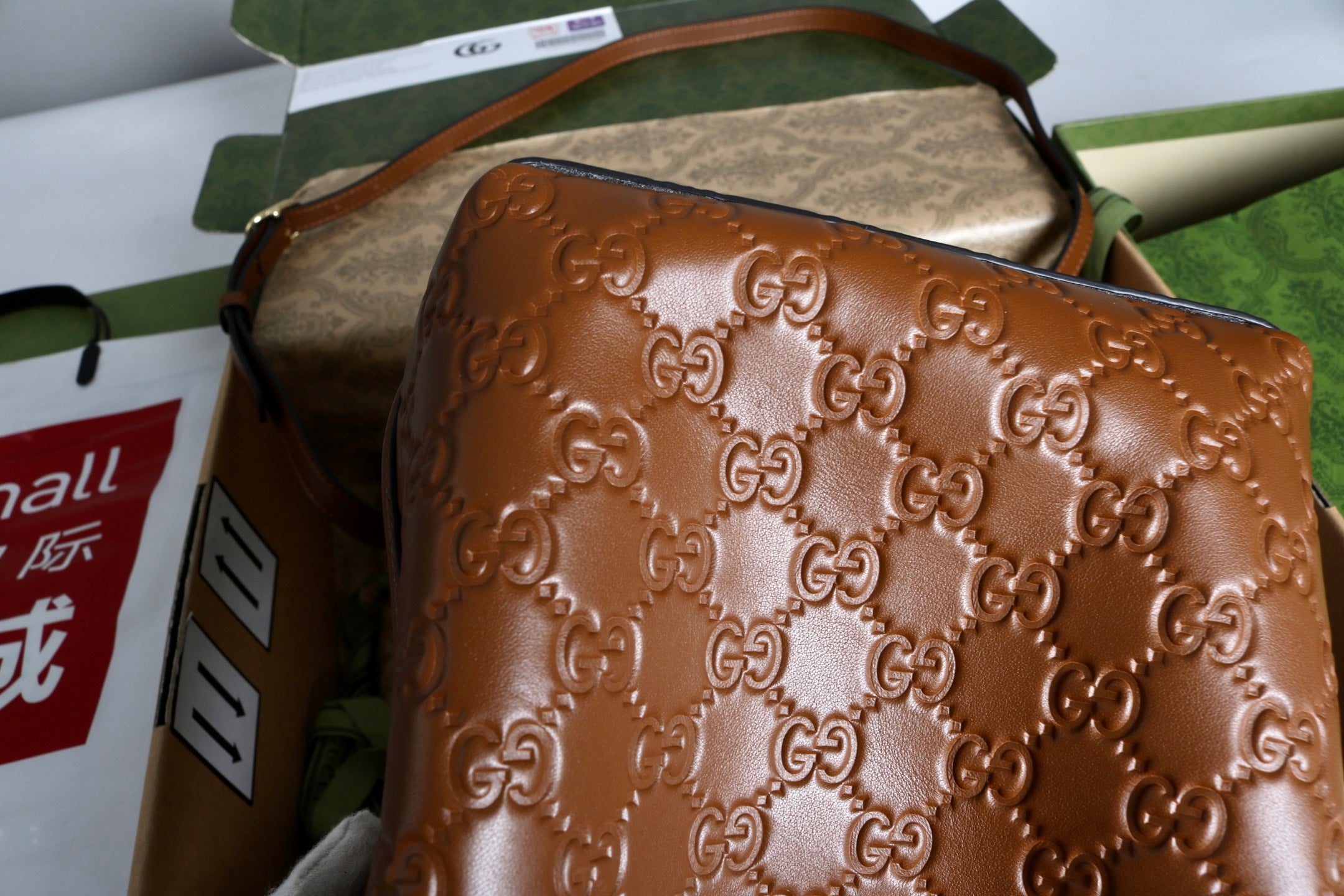 Gucci Emblem Small Bucket Bag