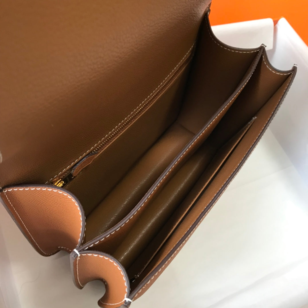 𝑺𝒑𝒆𝒄𝒊𝒂𝒍 𝑪𝒖𝒔𝒕𝒐𝒎𝒂𝒅𝒆 Hermes Constance Gold 37 金棕  Epsom Leather